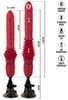 Stoßvibrator „RC Double Thrusting Fucking Machine“ mit abnehmbarem Saugfuß