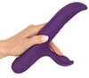 Rabbitvibrator mit 3 beweglichen Massageringen