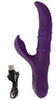 Rabbitvibrator mit 3 beweglichen Massageringen