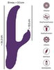 Rabbitvibrator mit 3 beweglichen Massageringen