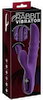 Rabbitvibrator mit 3 beweglichen Massageringen