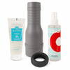 Masturbator-Set „The V-Stroker Lucia“ mit Penisring, Gleitgel & Toycleaner, 4-teilig