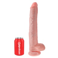 Naturdildo  „14" Cock with Balls" mit Saugfuß