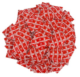 Kondome „London Rot“, feucht mit Erdbeer-Aroma