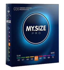 Kondome „MY.SIZE pro 57 mm“ allergenarm
