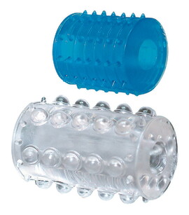 Hauptbild von Penisringe „XL“ mit Noppen, 2 Stück, extra breit