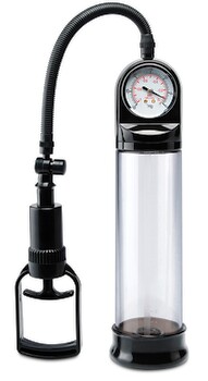 Penispumpe „Accu-Meter Power Pump“, mit Druckmesser