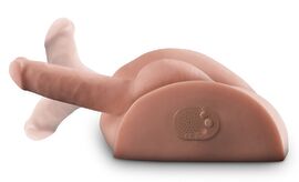 Hauptbild von Torso-Masturbator „Dirty Talk Interactive Fuck him silly“, mit biegbaremPenis