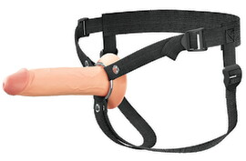 Hauptbild von Penishülle „Hollow Silicone Strap-on“ mit Umschnallgurt