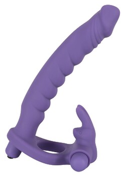 Hauptbild von Umschnalldildo mit Vibro-Penisring „Double Delight“, 17 cm