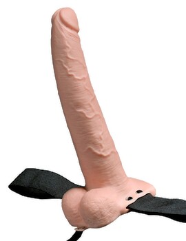 Umschnalldildo, 25,4 cm, 10 Vibrationsmodi