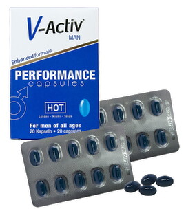 Hauptbild von Kapseln „V-Activ MAN Performance“, Nahrungsergänzungsmittel