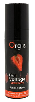 Hauptbild von Stimulationsgel „High Voltage Strawberry“ mit Erdbeer-Aroma