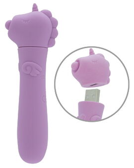 Hauptbild von Minivibrator mit USB-Stecker unter’m Einhorn-Köpfchen