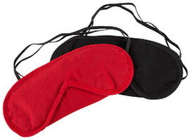 „Augenmasken“, 2 Stück in Rot und Schwarz