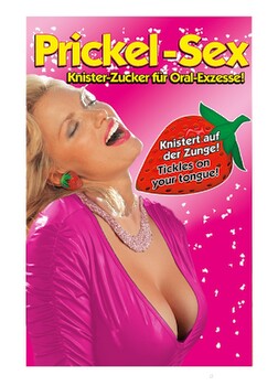Knister-Zucker „Prickel-Sex“ mit Erdbeergeschmack