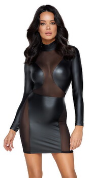 Hauptbild von Kleid im Mattlook mit Powernet-Einsätzen