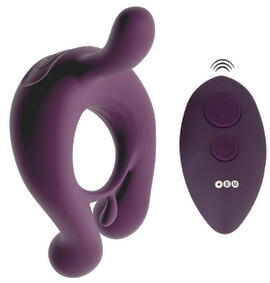 Main image of RC Cock Ring with 3 Vibrating Ticklers