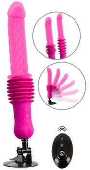 Hauptbild von Stoßvibrator „RC Warming Fucking Machine“ mit abnehmbarem Saugfuß