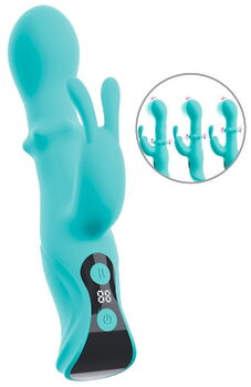 Hauptbild von Rabbitvibrator „ORIVEN“ mit Klopf-Impulsen & Slide Massagering