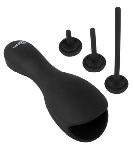 Glans Vibrator with 3 attachable Dilators