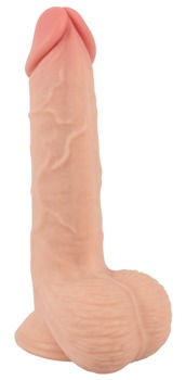 Naturdildo „Dildo with moveable Skin“ mit Saugfuß