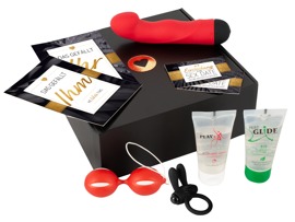 5-teiliges Paket „Sex Date Box“ mit Vibro-Toys, Gleitgel u.v.m