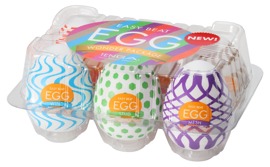 6-teiliges Masturbator-Set „Egg Variety Pack Wonder“ mit verschiedenen Stimulationsstrukturen