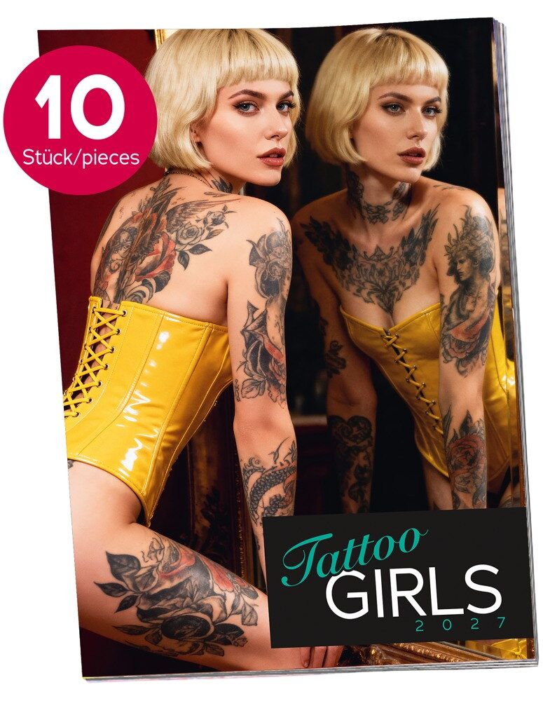 Pin-up Kalender „Tattoo-Girls 2027“ im Großformat