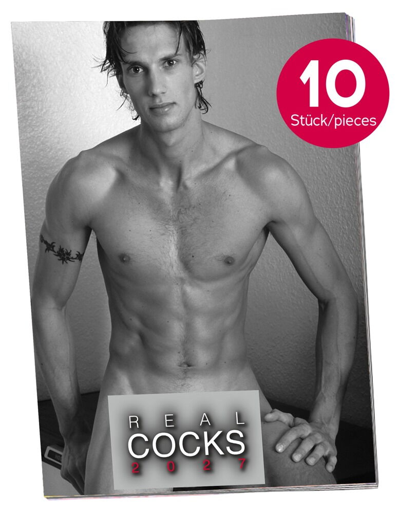 Pin-up Kalender „Real Cocks 2027“ im 10er-Pack