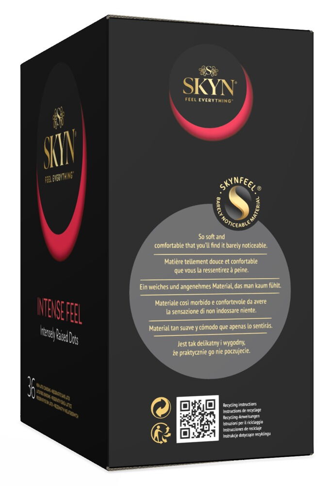 Latexfreie Kondome „Intense Feel“, genoppt