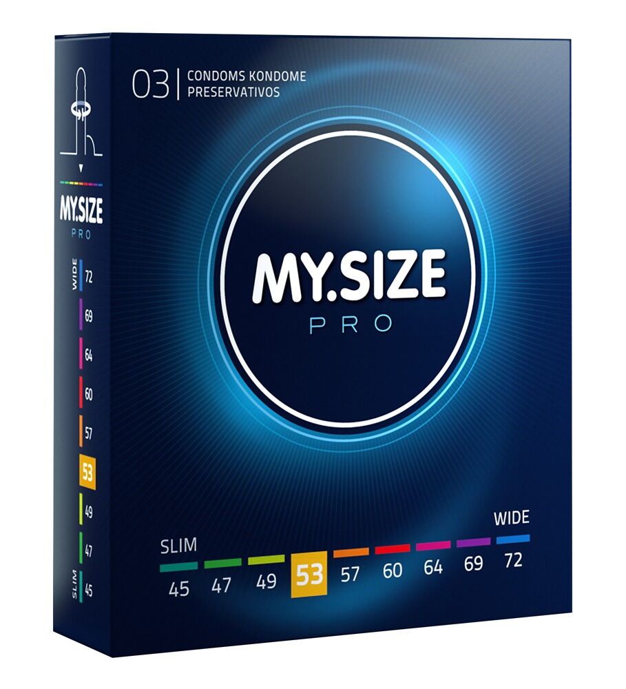 Kondome „MY.SIZE pro 53 mm“ allergenarm