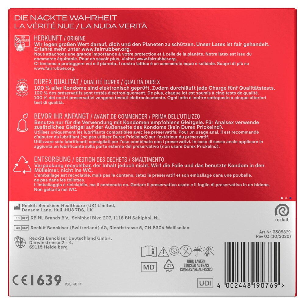 Kondome „Gefühlsecht XXL“