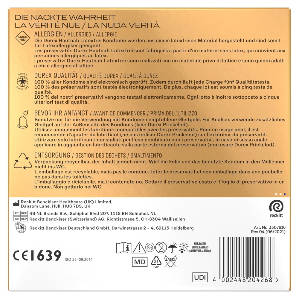 Kondome „Hautnah Latexfrei“