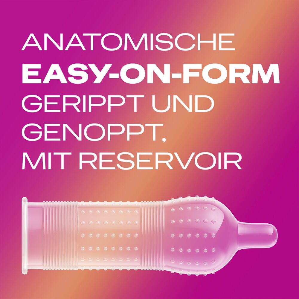 Kondome „Pleasure Me“ mit Noppen und Rillen