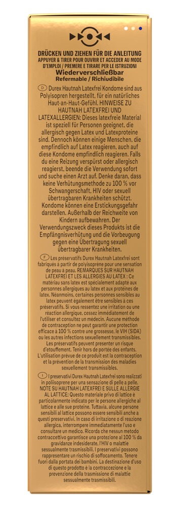 Kondome „Hautnah Latexfrei" aus Polyisopren