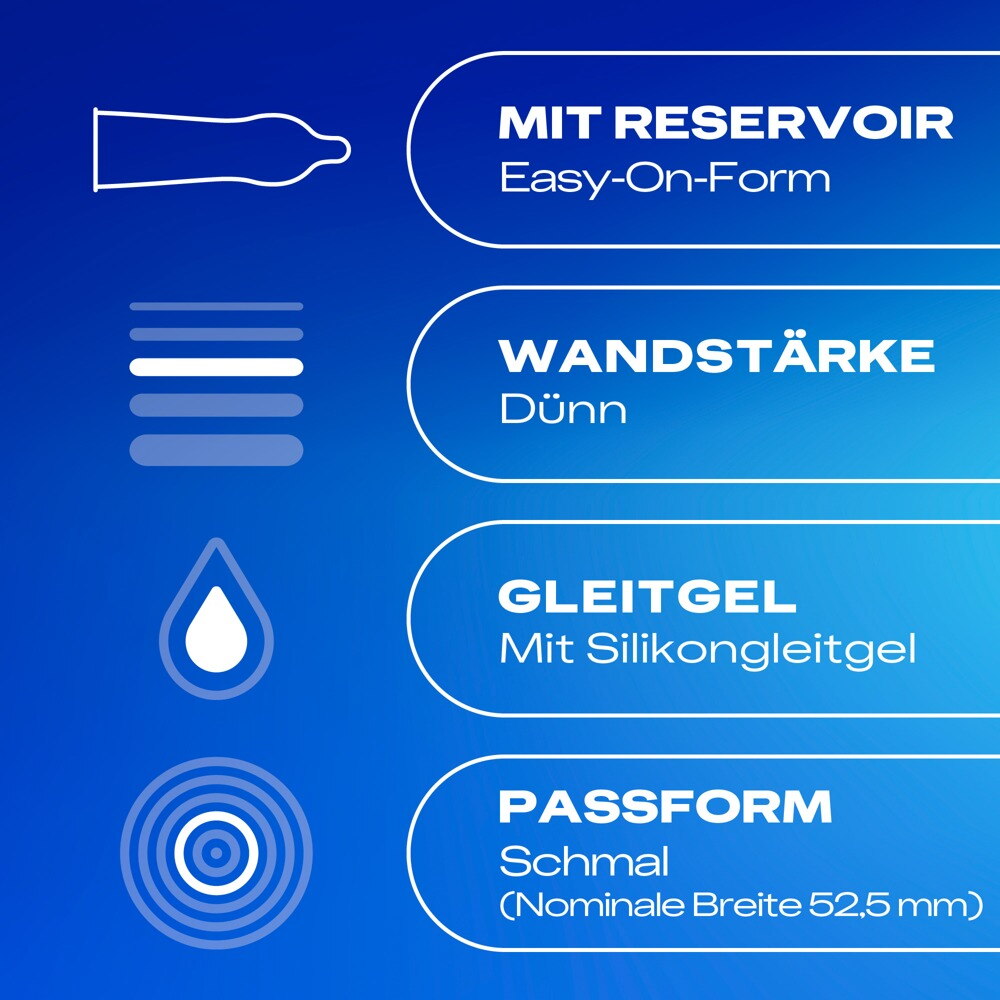 Kondome „Gefühlsecht Slim“ in schmaler Passform