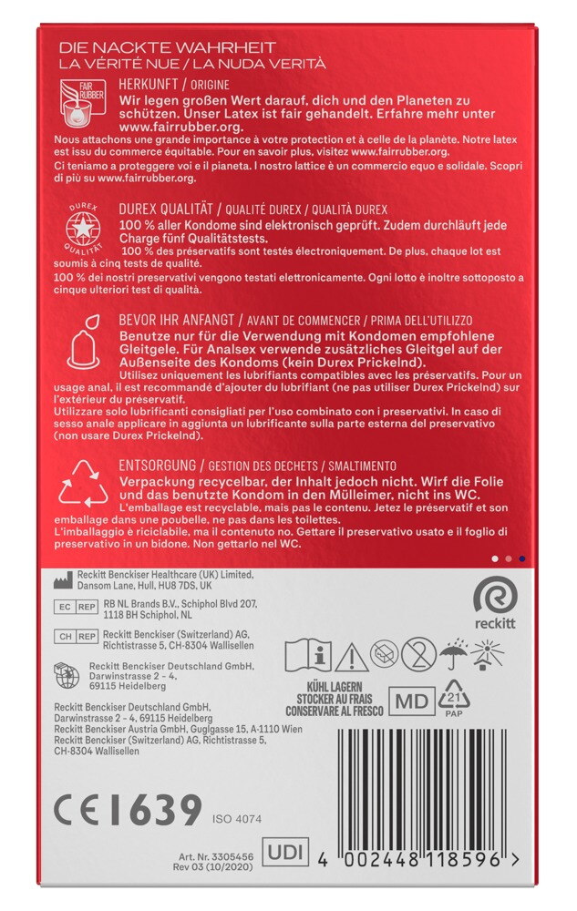 Kondome „Gefühlsecht Slim“ in schmaler Passform
