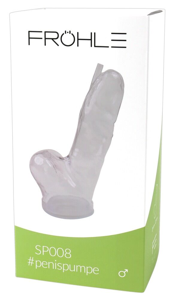 SP008 Realistic Penis Cylinder L crystal clear