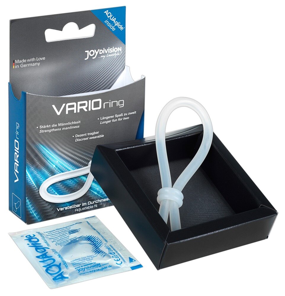 Penisschlaufe „Vario-Ring“, verstärkt die Erektion, verstellbar