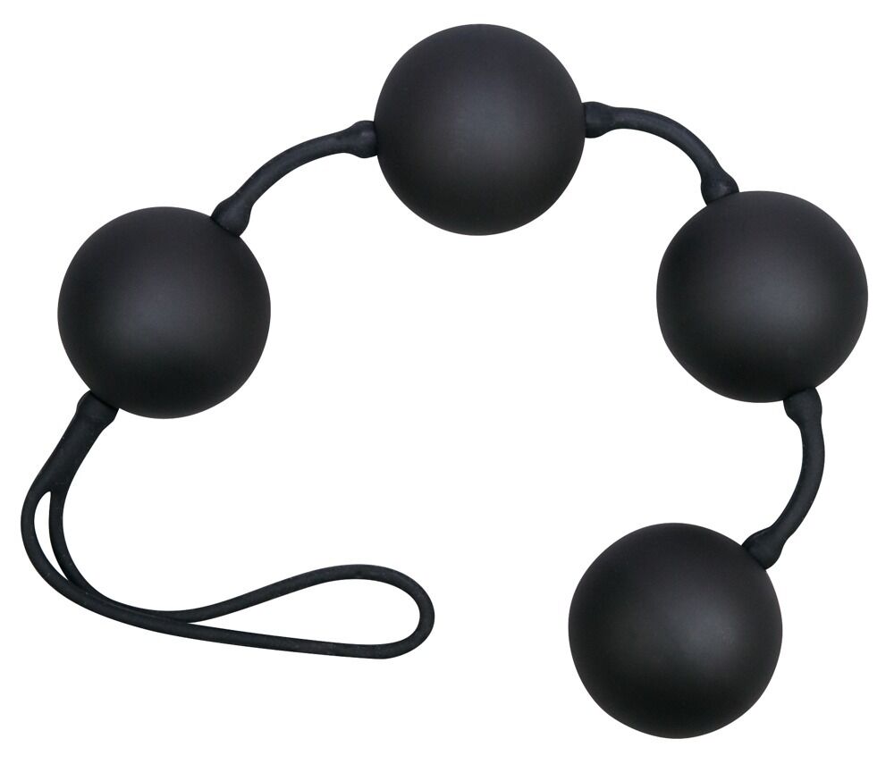 Liebeskugeln „Black Balls Velvet“, 4 Kugeln, 108 g, Ø 3,5 cm