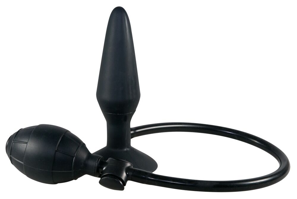 Analplug „True Black“, 15 cm, zum Aufpumpen