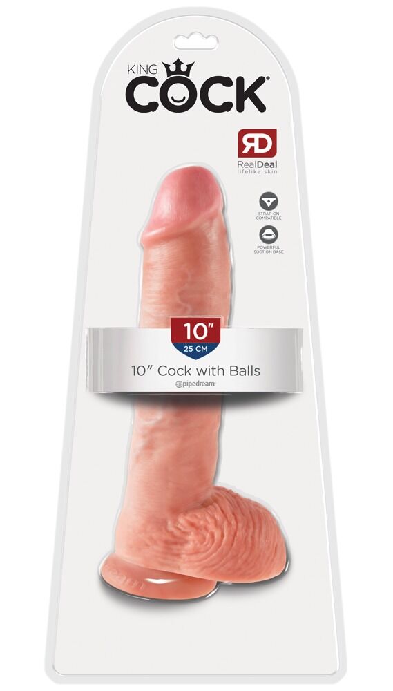 Dildo „10" Cock with Balls“, 25,4 cm