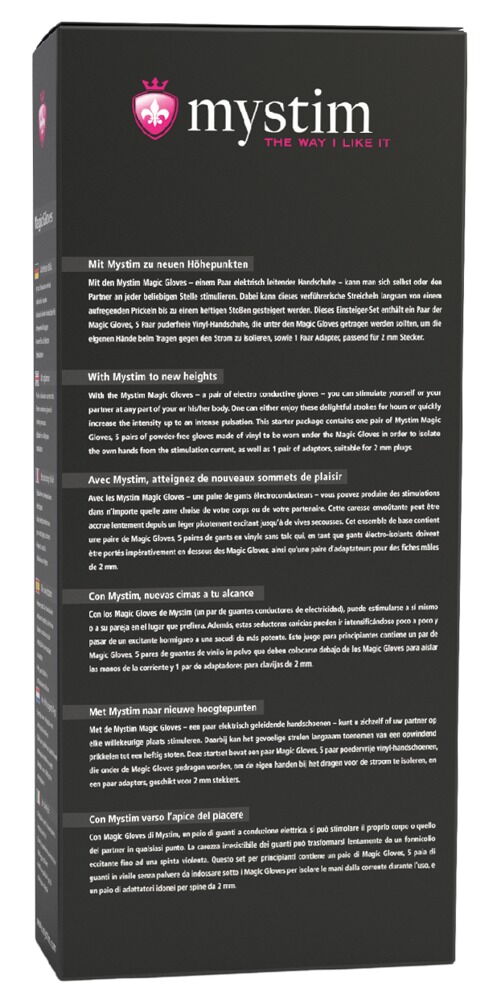 E-Stim-Handschuhe „Magic Gloves“, Zubehör für Mystim-Reizstromgerät