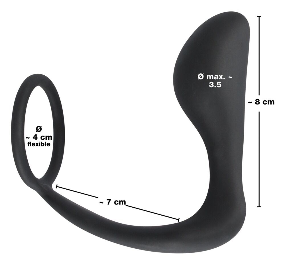 „Ring + Plug“ verstärkt den Penis & stimuliert anal