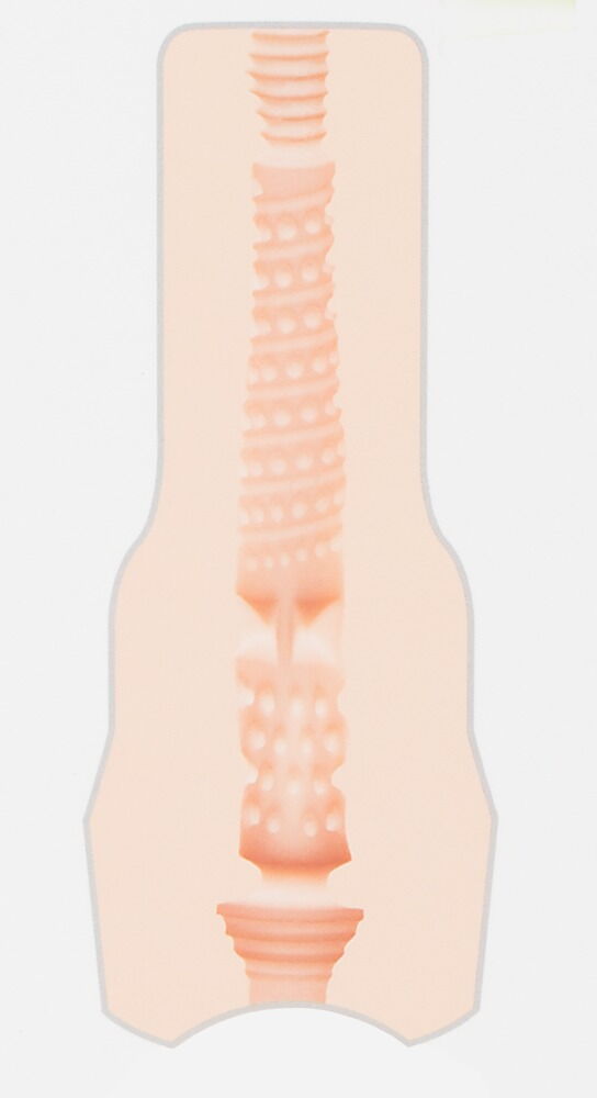 Masturbator „Riley Reid“, 25 cm, genoppt und gerillt