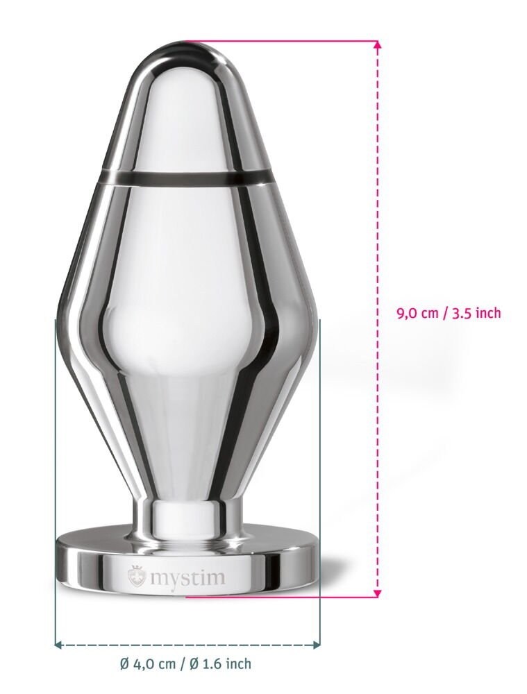 E-Stim-Analplug „John“, Zubehör für Mystim-Reizstromgerät