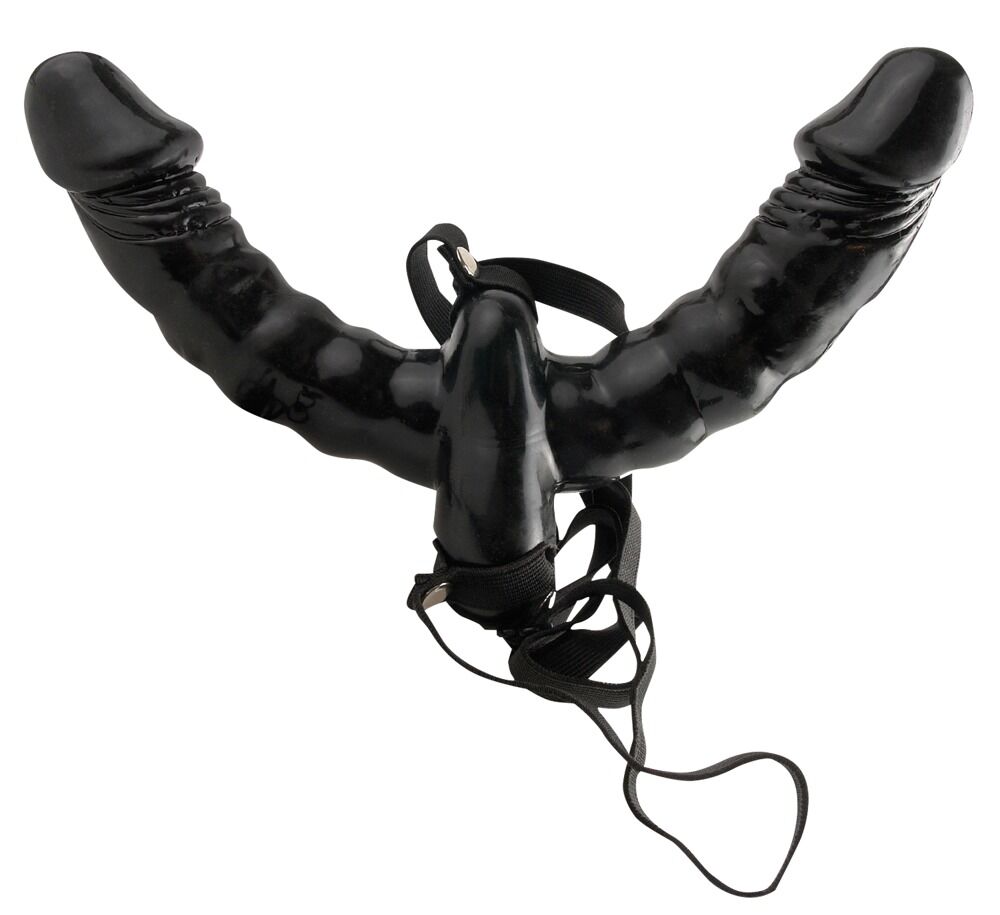 Double Delight Strap-On-Vibrator