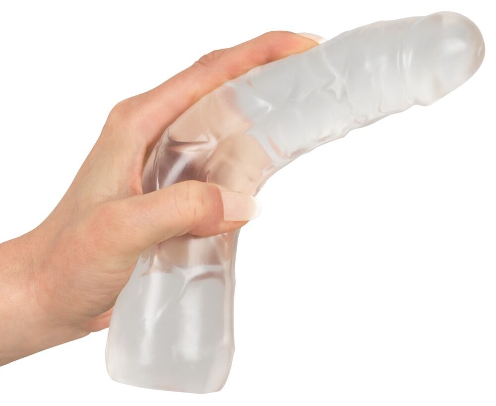 Naturdildo, transparent