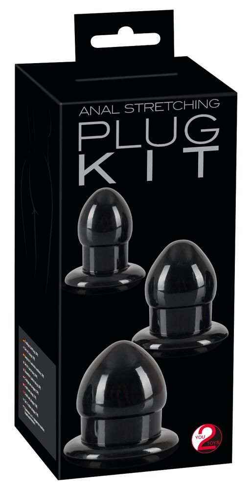 3-teiliges Analplug-Set „Anal Stretching Plug Kit“